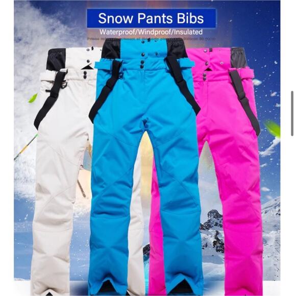 NWOT Unisex Winter Legendary Ski Pants Snow Bibs Large Inseam 28” - Picture 2 of 10